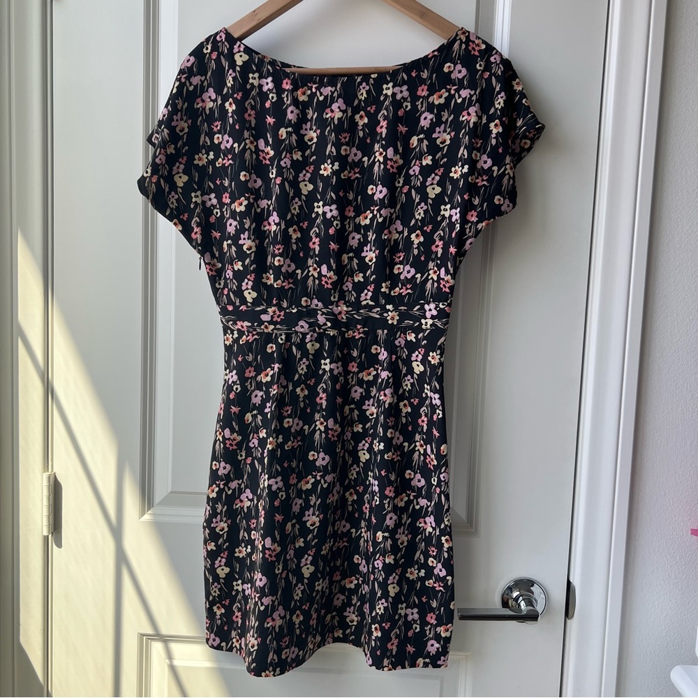 Zara Black Floral Mini Dress